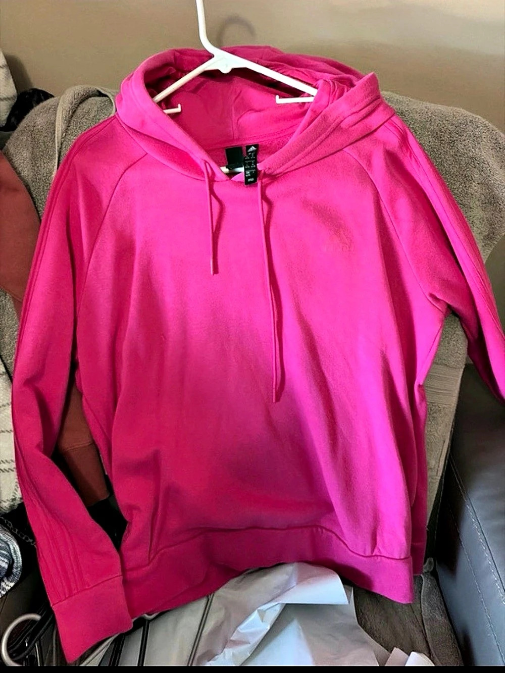 adidas Pink Pullover Hoodie